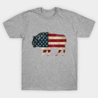 American Flag Bison T-Shirt